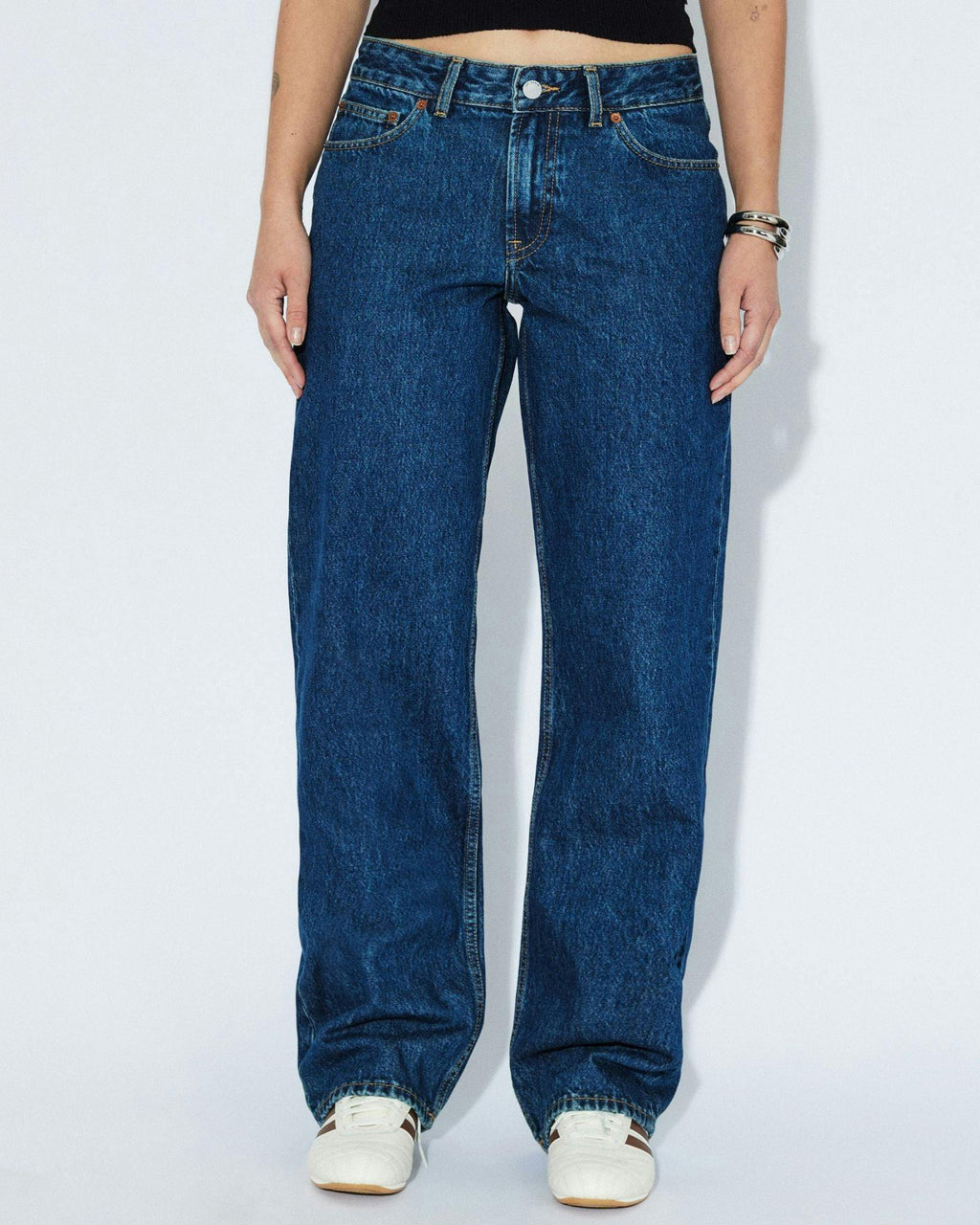 Nika Mid Straight Jeans - Stream Dark Retro Vintage