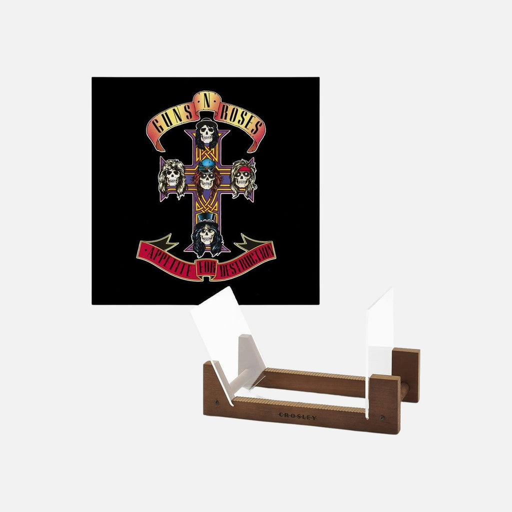 Guns & Roses Appetite For Destruction - Vinyl Album & Crosley Record Storage Display Stand