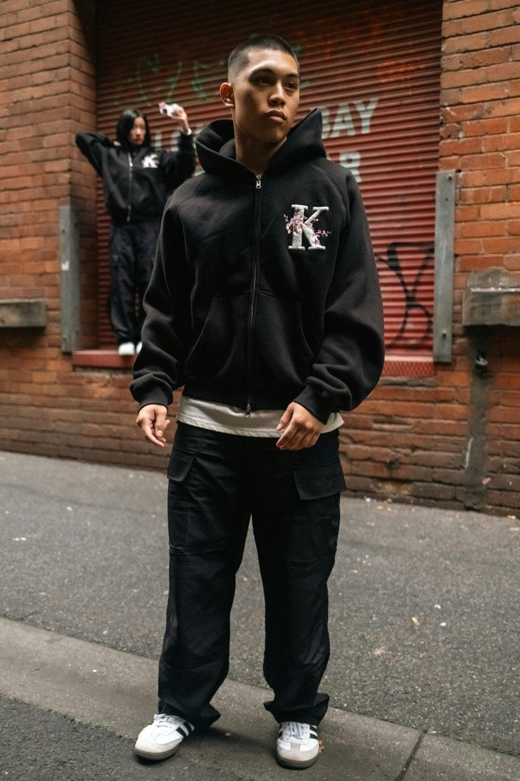 K Blossom Zip Up Hoodie