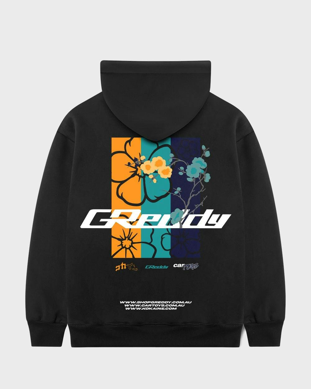 "GReddy" Collab Hoodie // BLACK