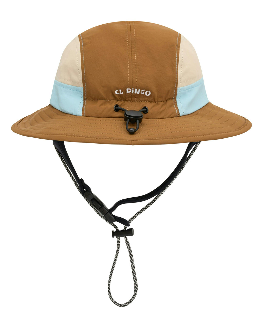 Blue + Brown Wide Brim Surf Hat UPF 50+