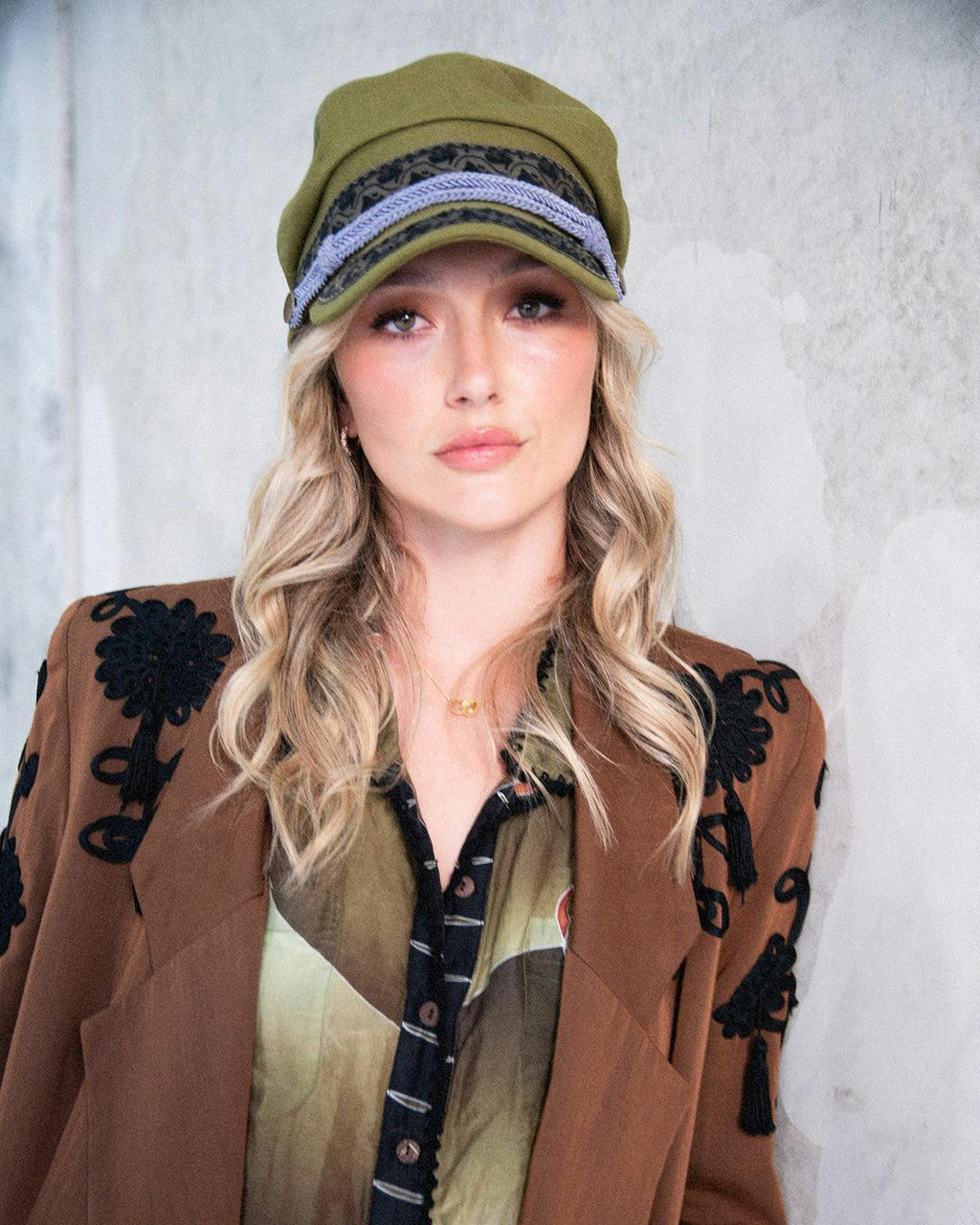 The Naomi Cap - Green Canvas