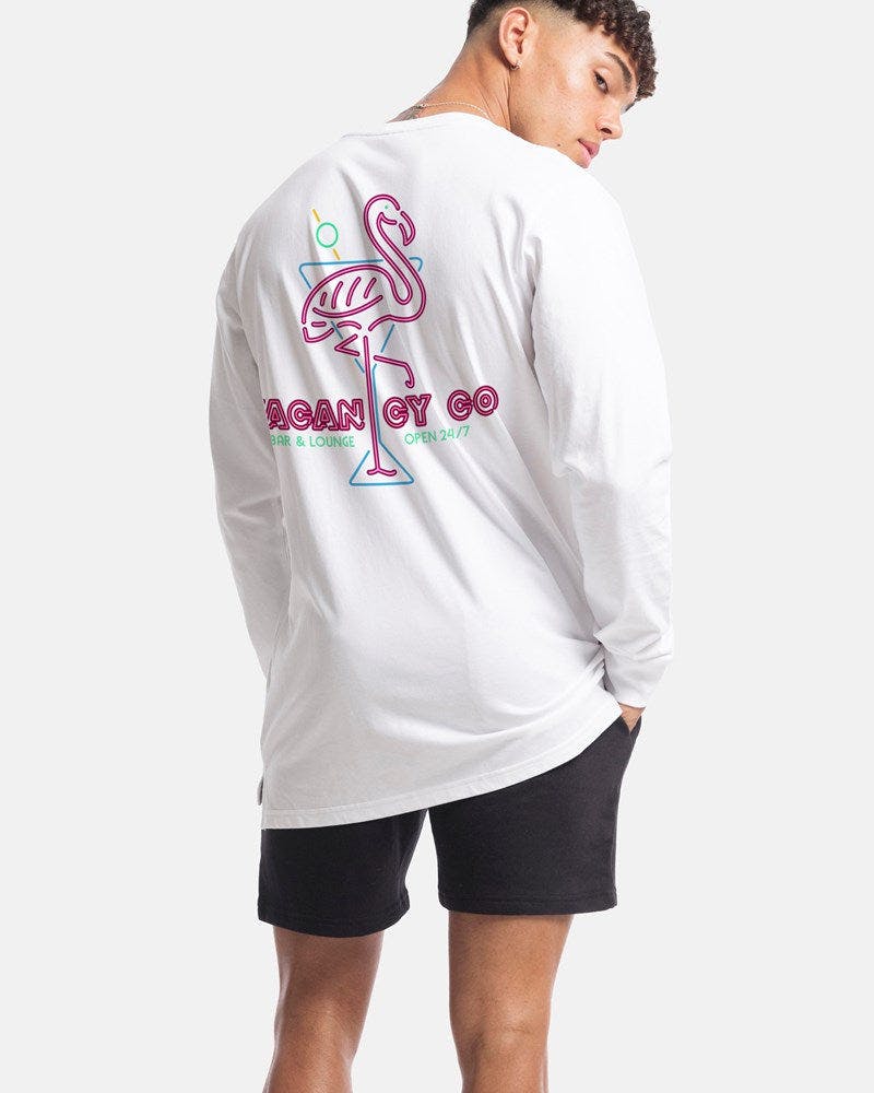 Flamingo Club Long Sleeve Tee