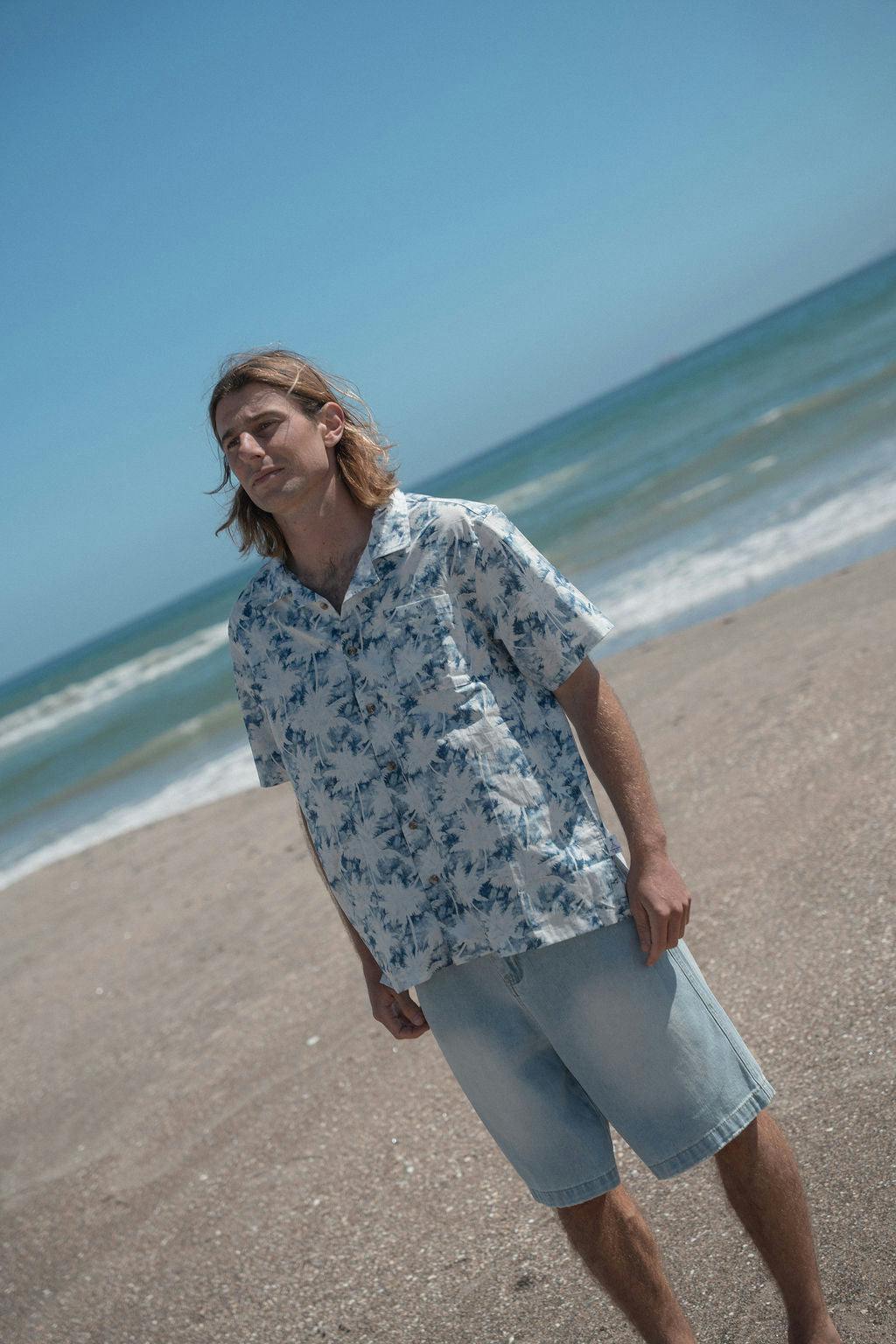 Palm Vintage Shirt - Blue