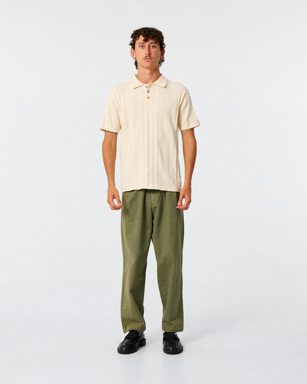 Rails Knit Polo - Ecru