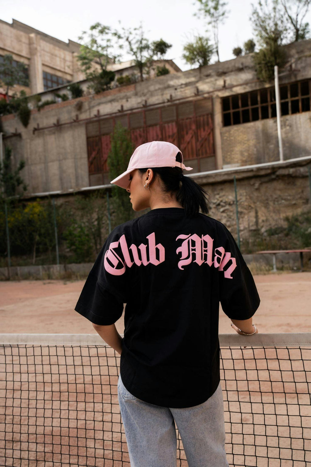 Clubman "FLARE" Tee – Black/Pink