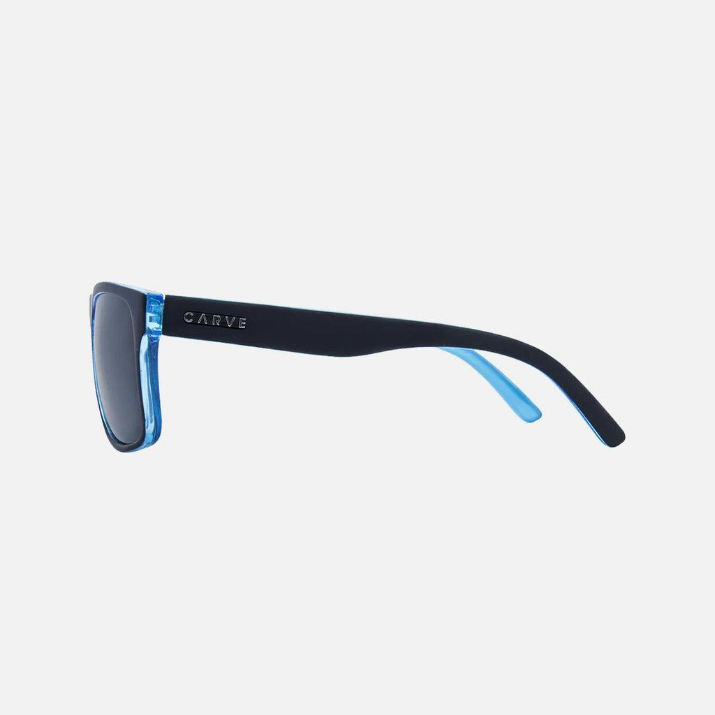 Crimson - Polarized Matte Black, Cyan Frame Sunglasses