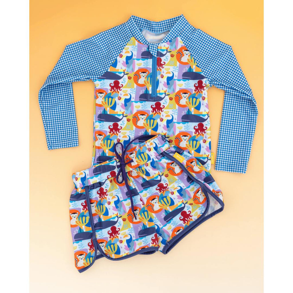 Tyoub Kids’ Mid-Length Swim Trunks Animal Spirit