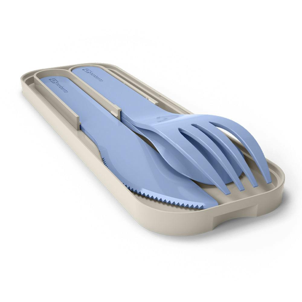 Monbento Mb Pocket Plastic Cutlery Set - Colour Blue Infinity
