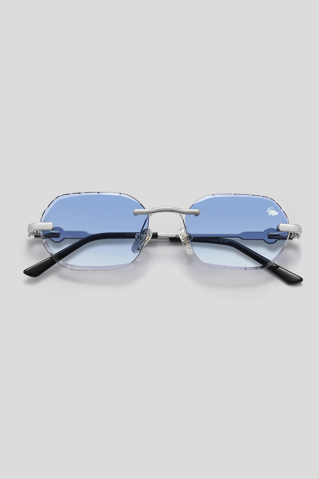 Diamond Cut Willow Blue | Silver