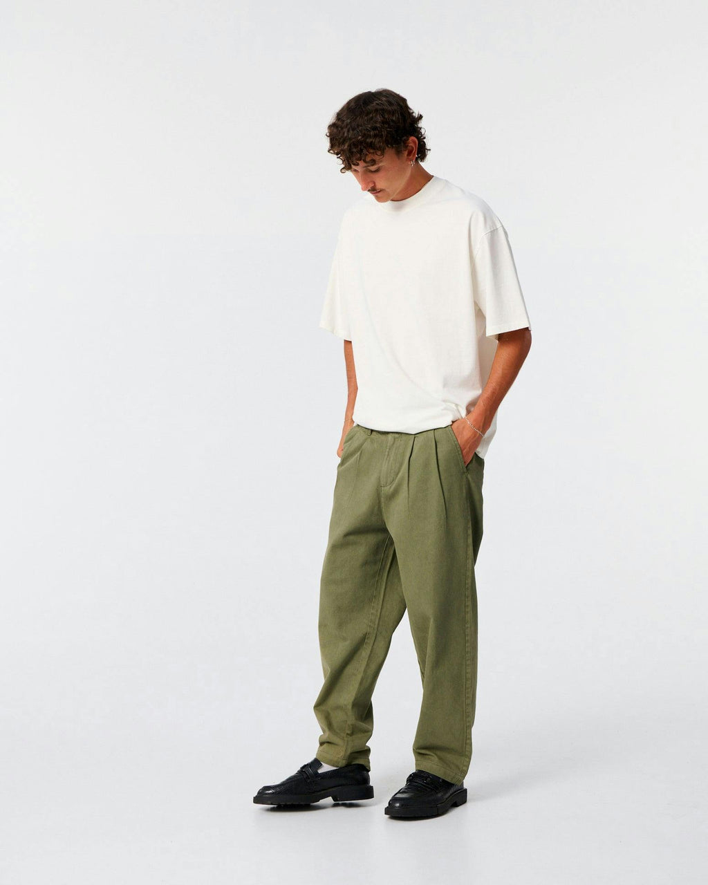 Harro Twill Pant - Dusty Green