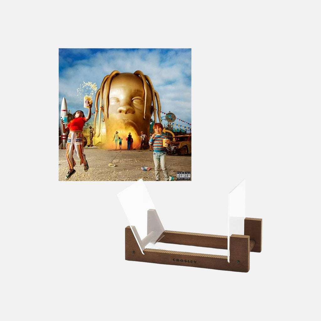 Travis Scott Astroworld Vinyl Album & Crosley Record Storage Display Stand
