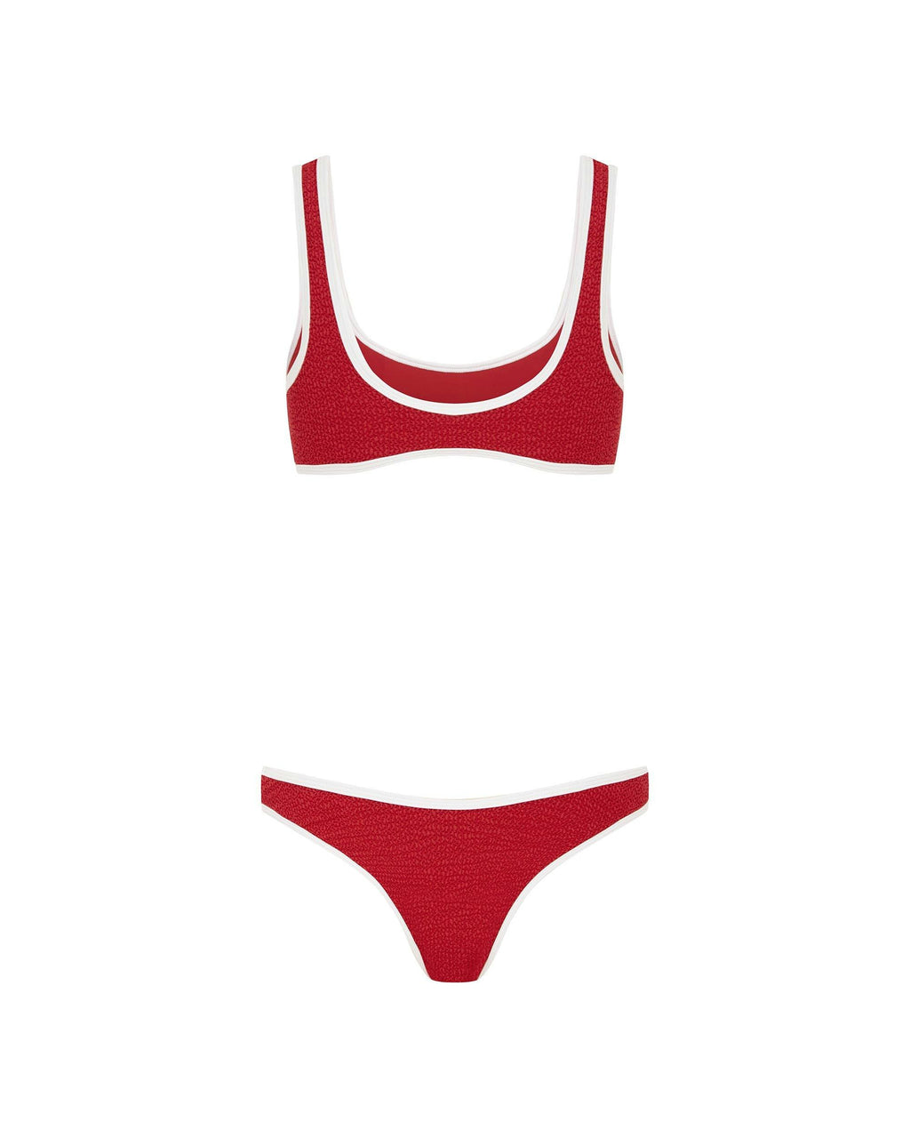 THE 90'S DUO PANT - RED/ WHITE CRIMP
