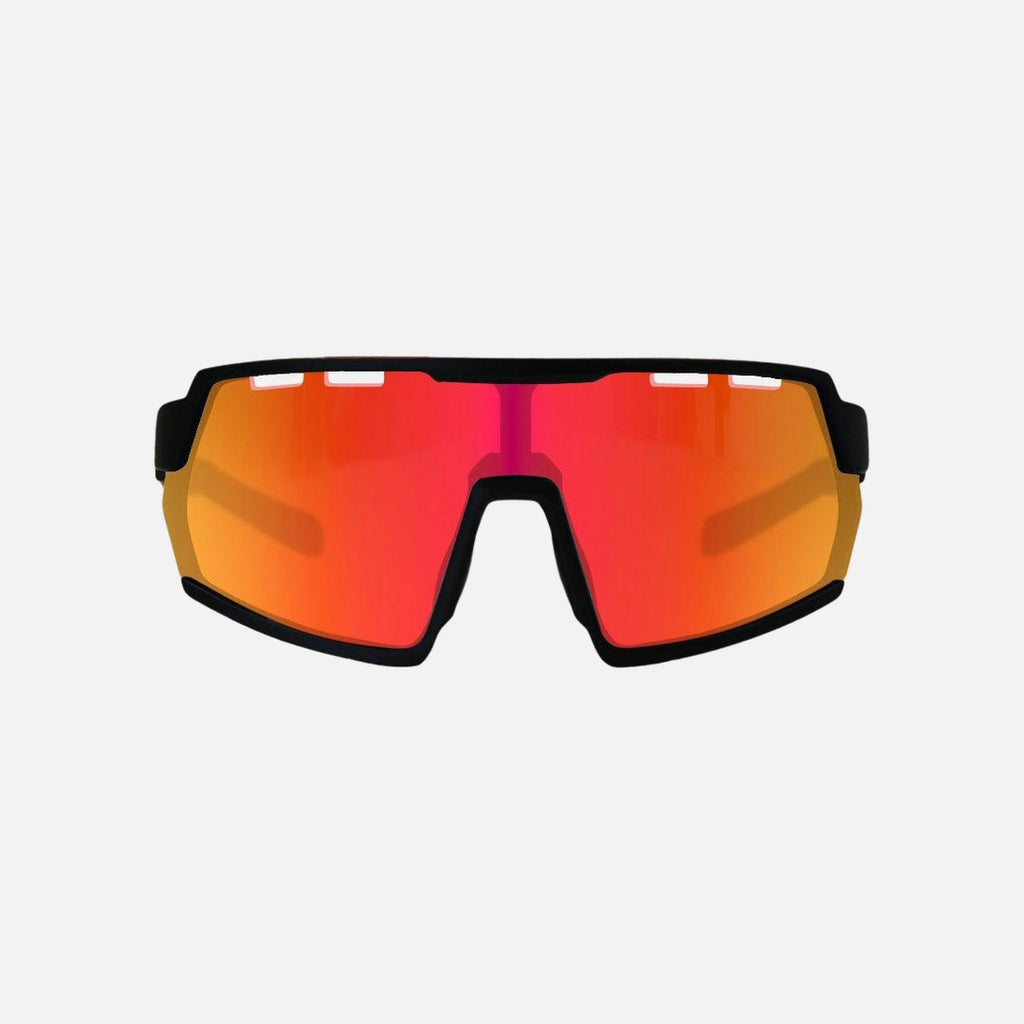 Legacy - Matte Black Frame Red Rubber Arm, Grey Lens with Red Iridium plus Venting