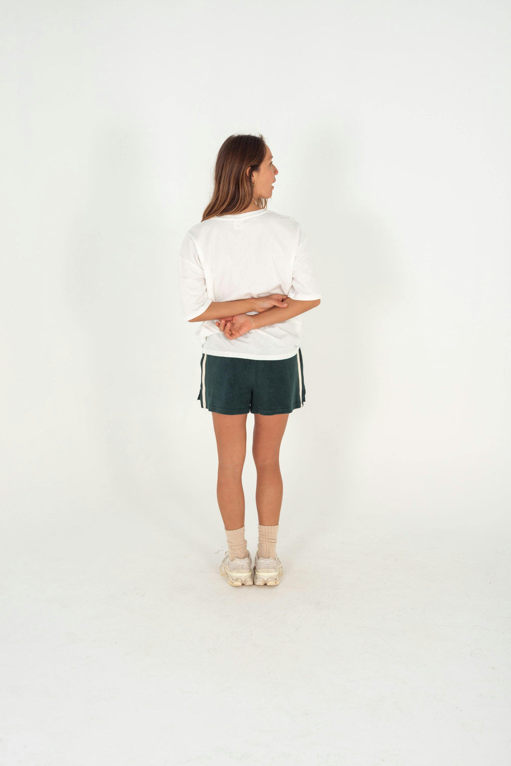 Terry Towelling Shorts Forest