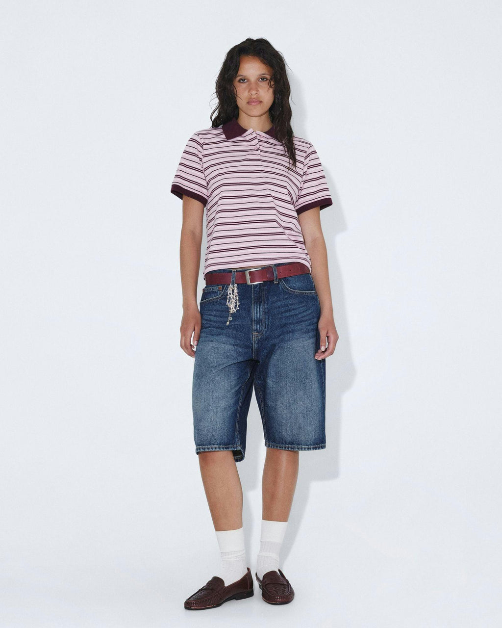 Jade Polo - Pink Stripe