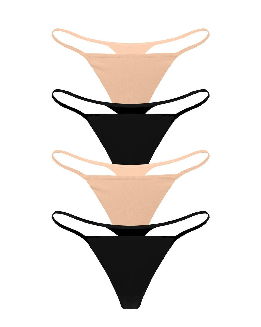 Carbon Modal G-String Underwear 4 Pack - Mixed