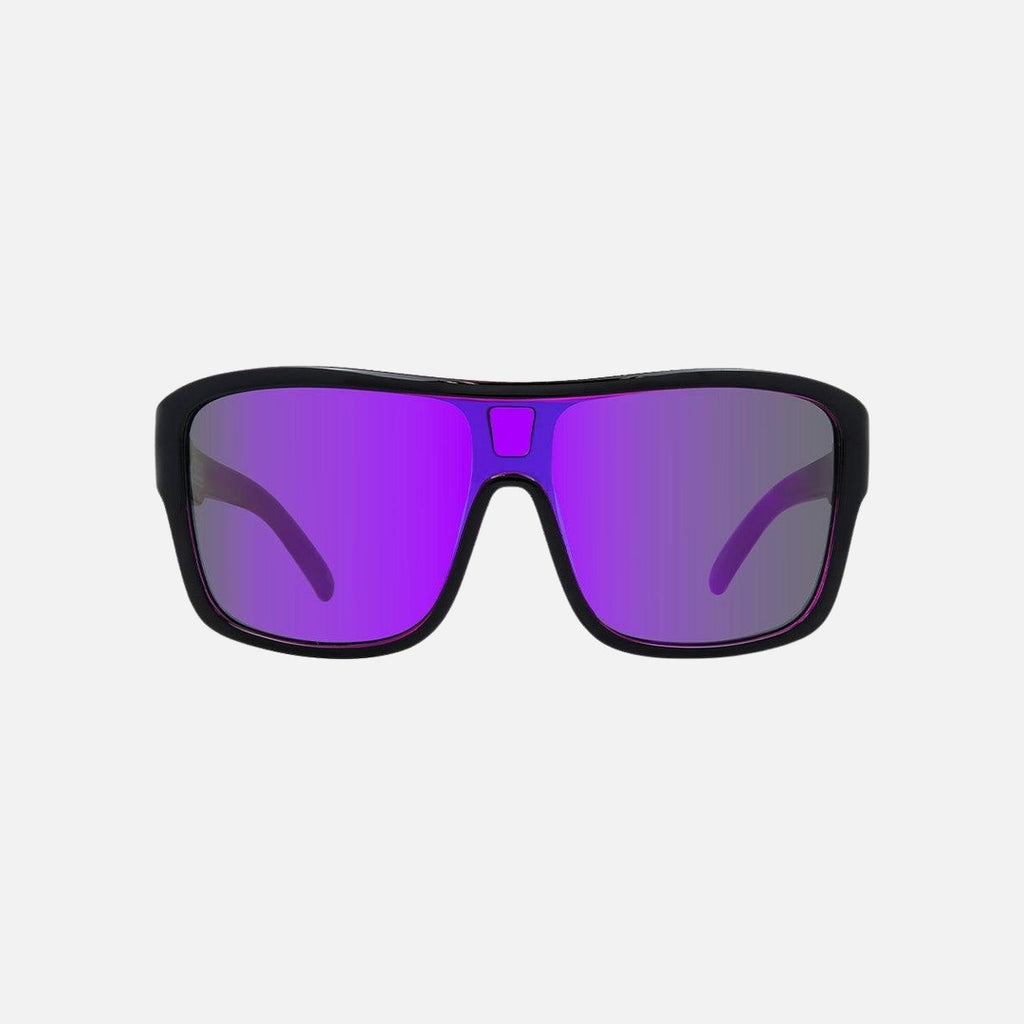 Anchor Beard - Gloss Black Outer Frame with Purple Crystal inner Trims, Purple Iridium Lens