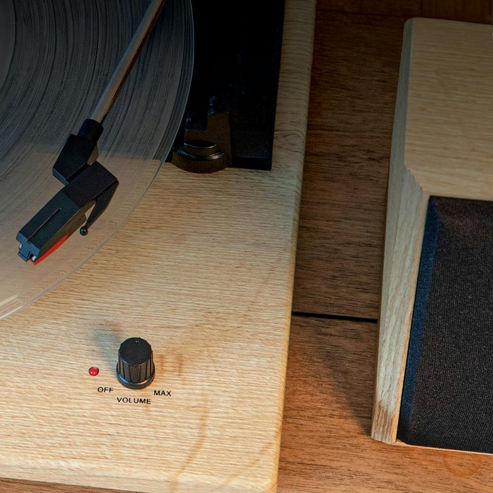 Crosley Brio Record Player Shelf System With Speakers - Natural