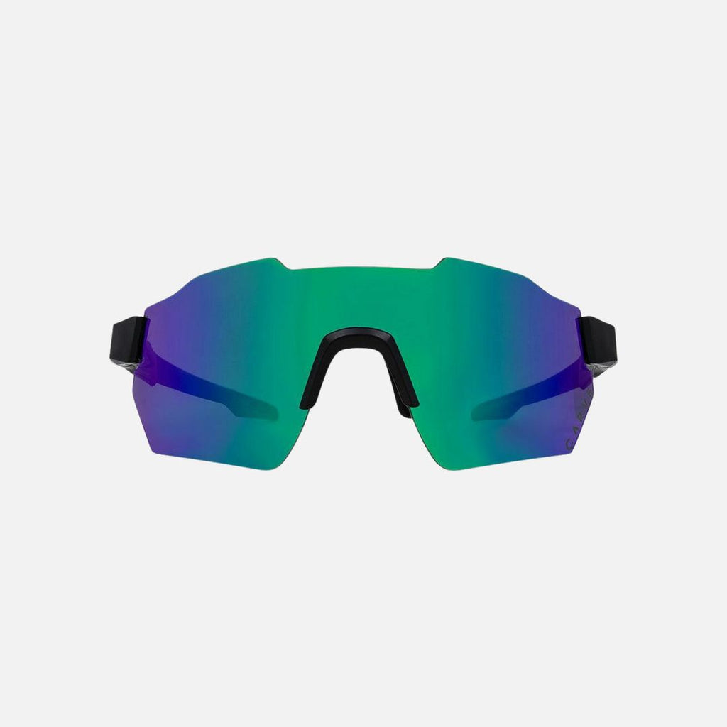 Level Up -  Frame: Matte Black   Lens: Rose with External Green Purple Iridium