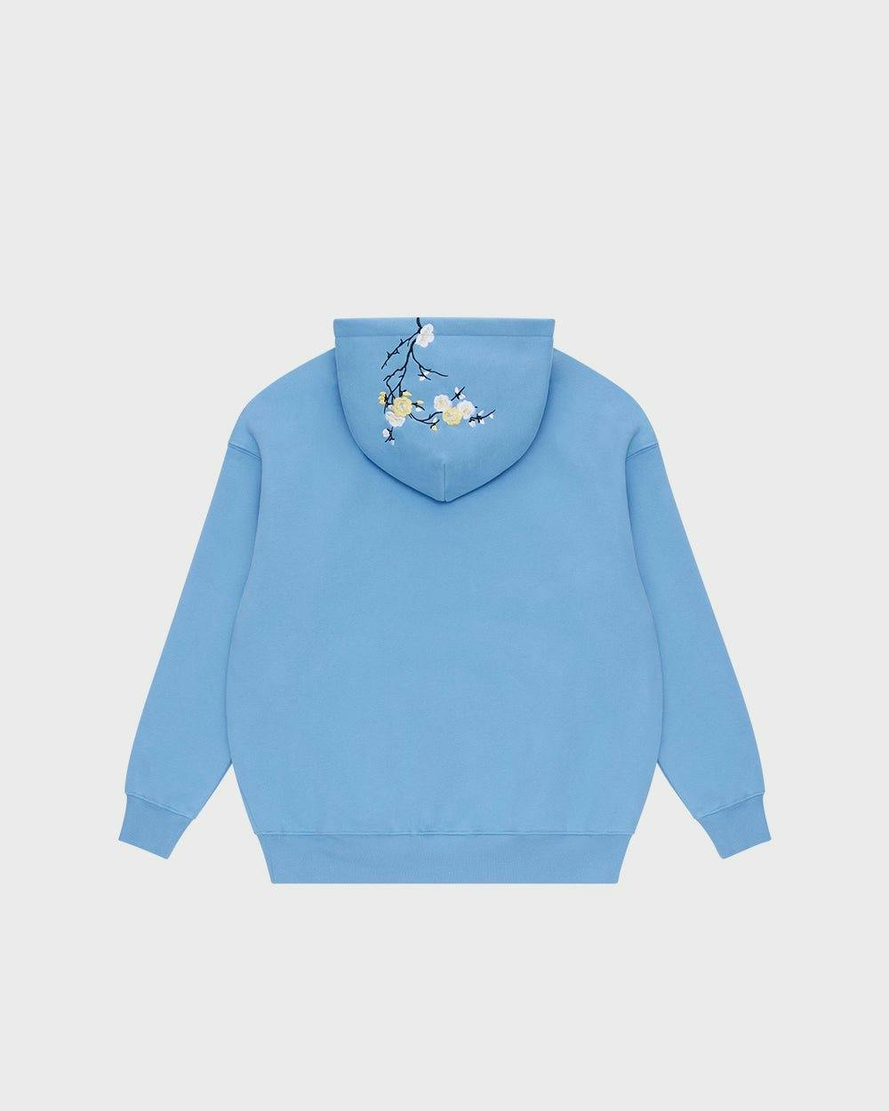 Blue / Yellow & White Blossom //// Hoodie