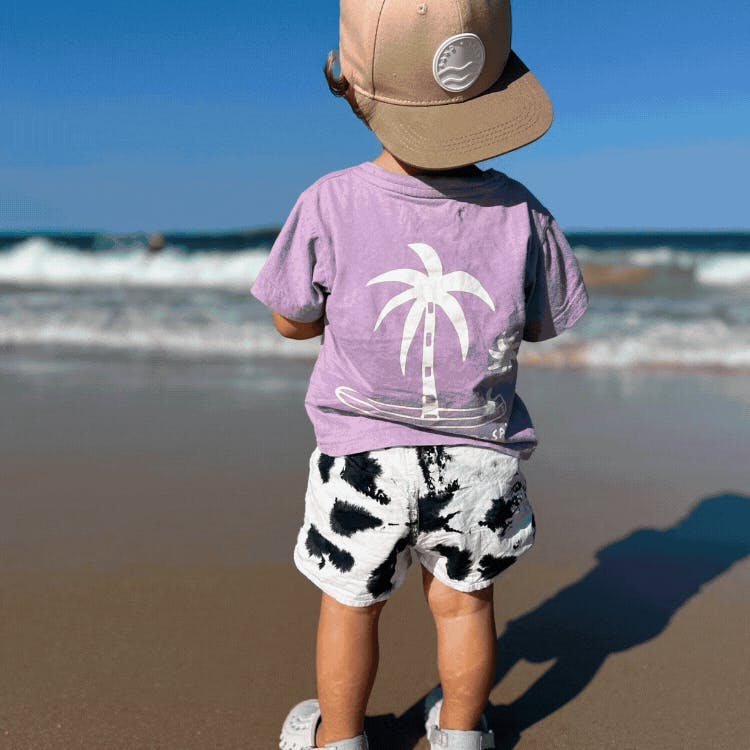 Tie Dye Kids Beach Shorts