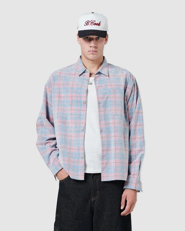 Cabin Shirt Pink Cord Plaid image 2