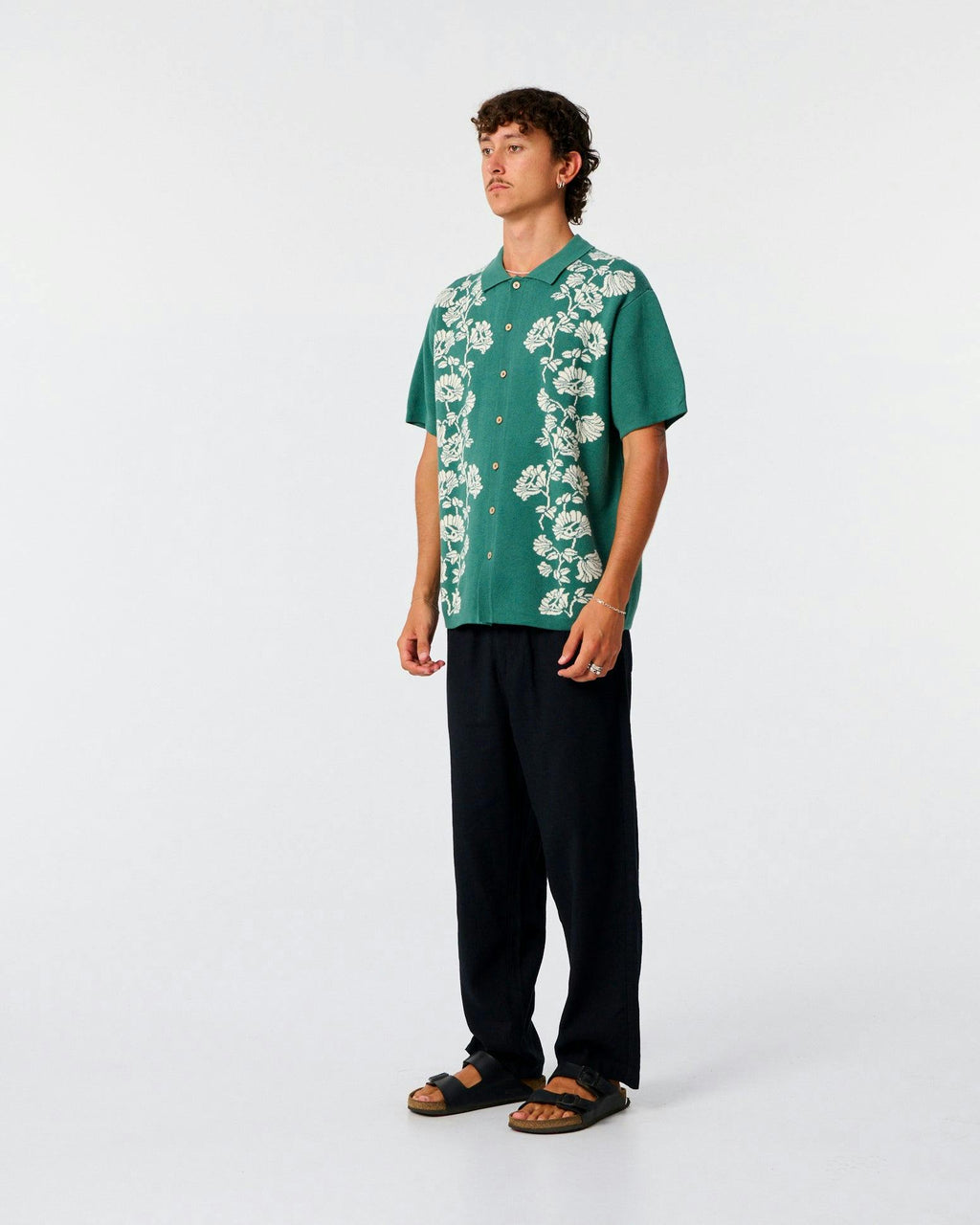 Peace Flower Knit - Dusty Green
