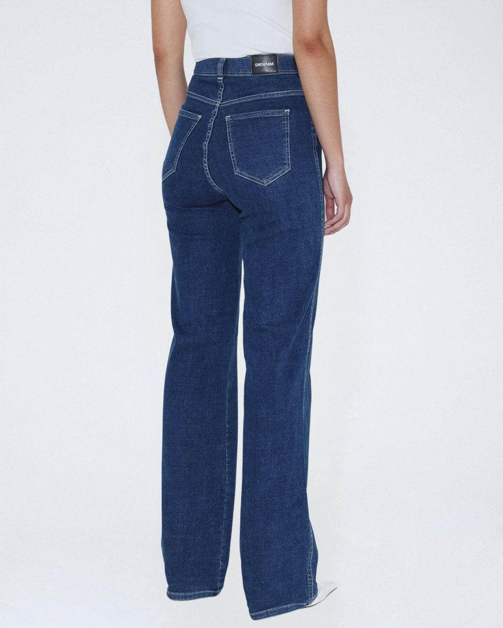 Moxy High Straight Jeans - Vale Dark Plain Contrast