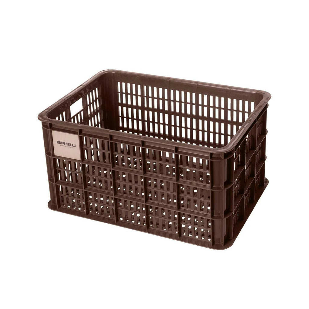Bicycle Crate L 40L Recycled Synthetic Brown