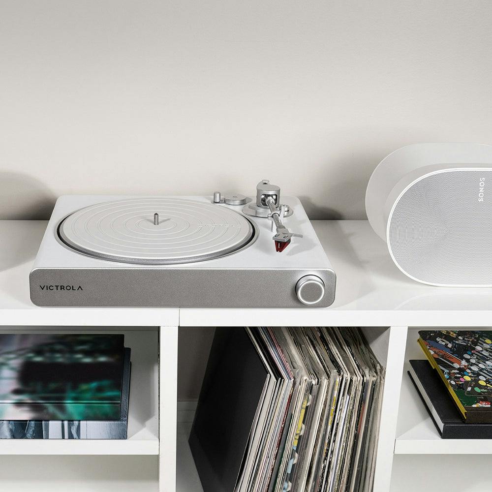 Victrola Stream Pearl Wi-Fi & Bluetooth Turntable - White/Silver