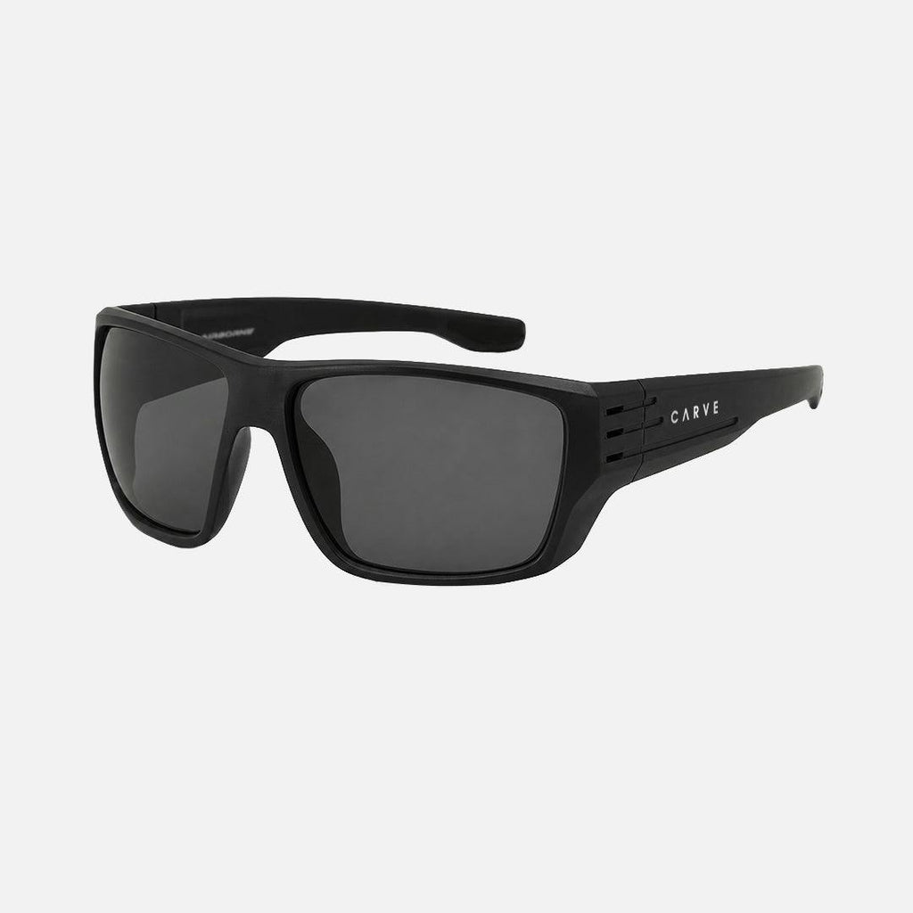Airborne – Matte Black Frame with Grey Polarized Lens