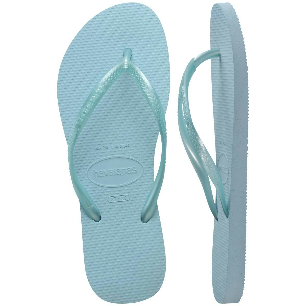 Slim Metallic Thongs
