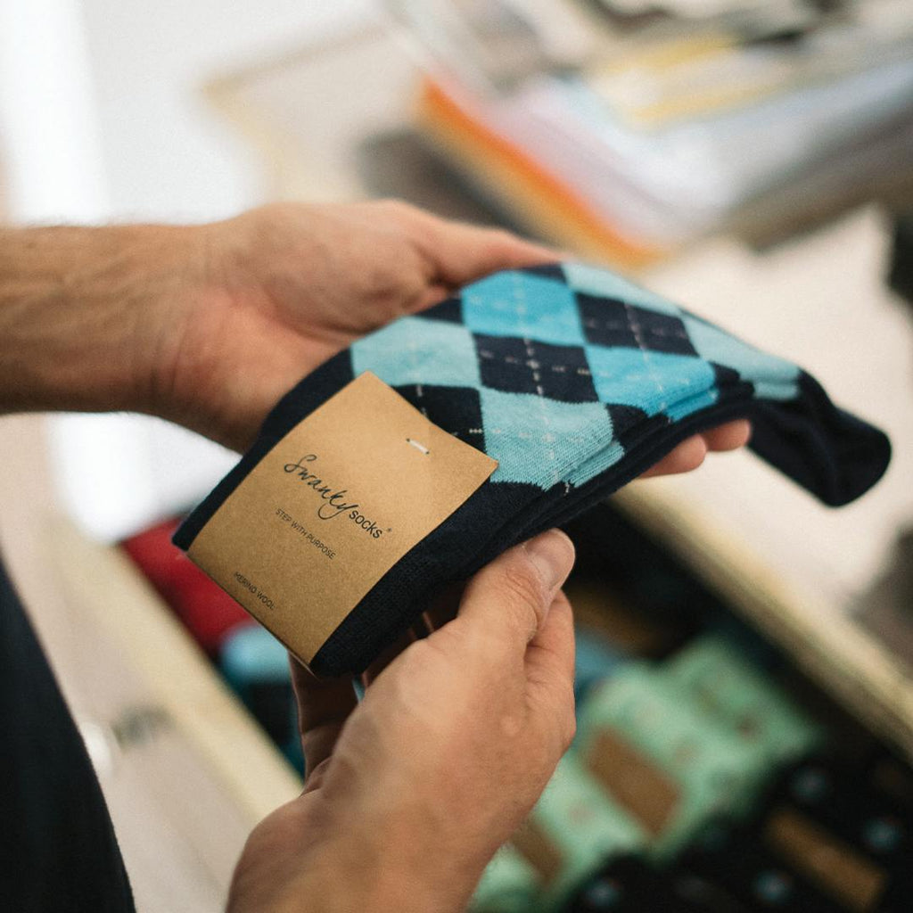 Navy Argyle