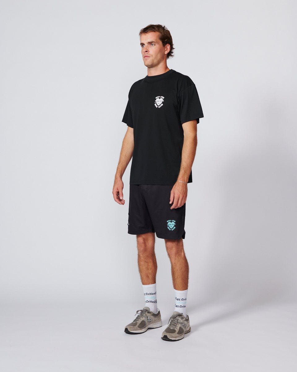 Run Club Heart Tee - Black