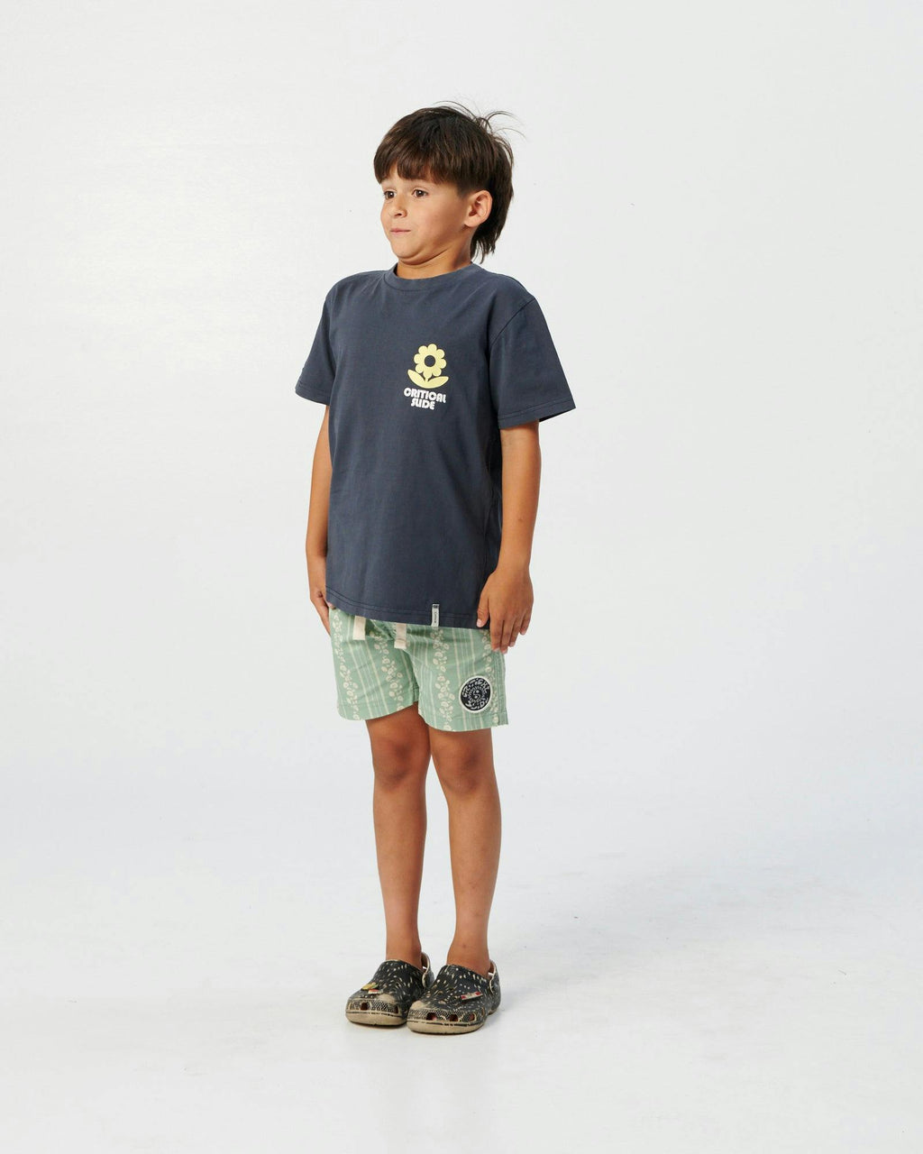 Sun Flower Tee - Worker Blue