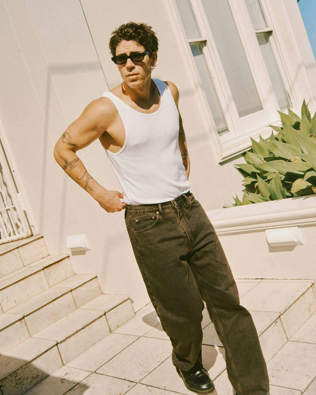 Omar Relaxed Jeans - Jet Brown