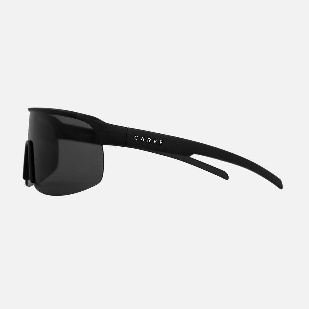 Velocity - Frame: Matte Black with Red Inner Temple   Lens: Grey