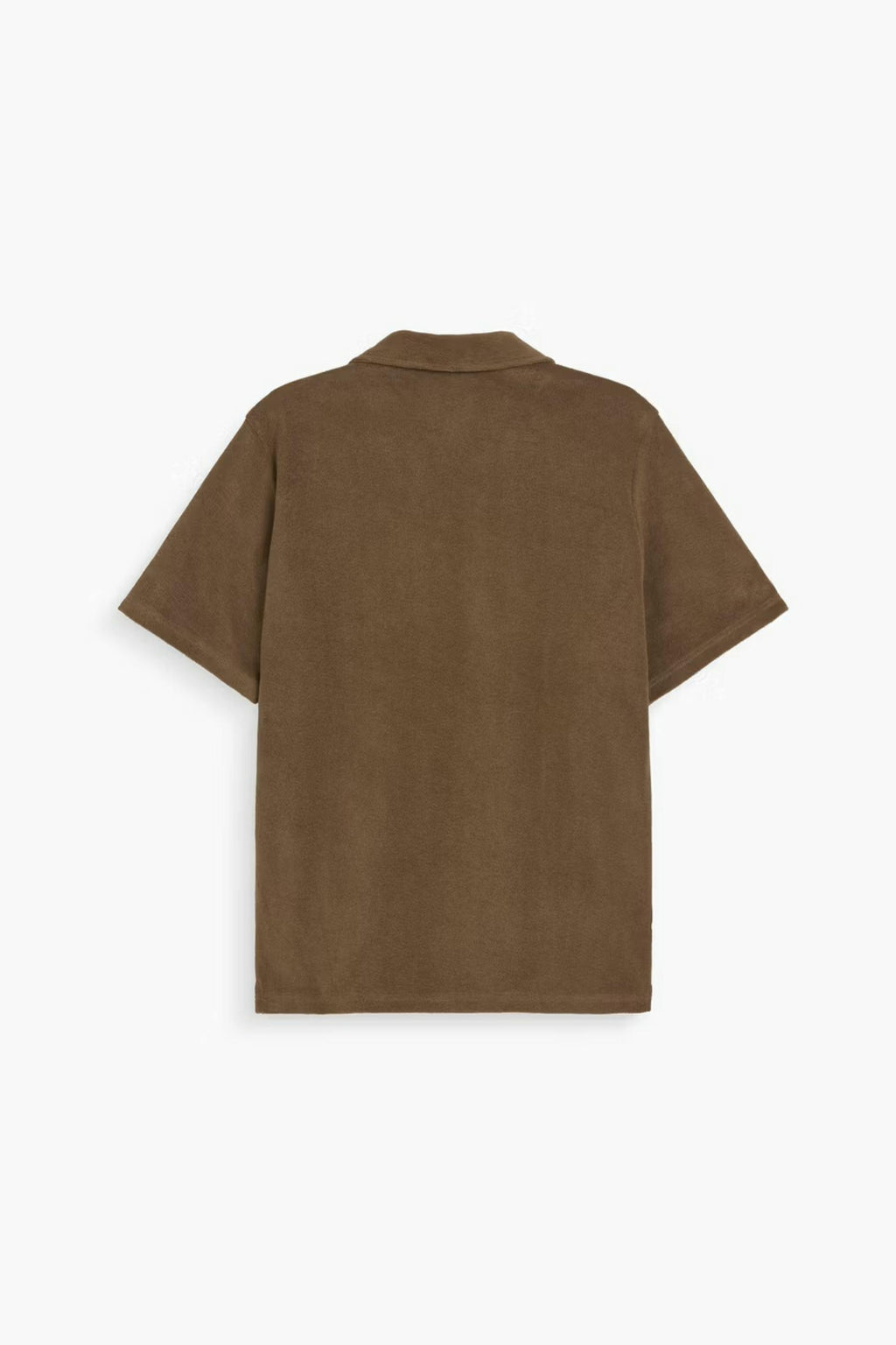 OAS Serif Terry Polo Shirt in Brown