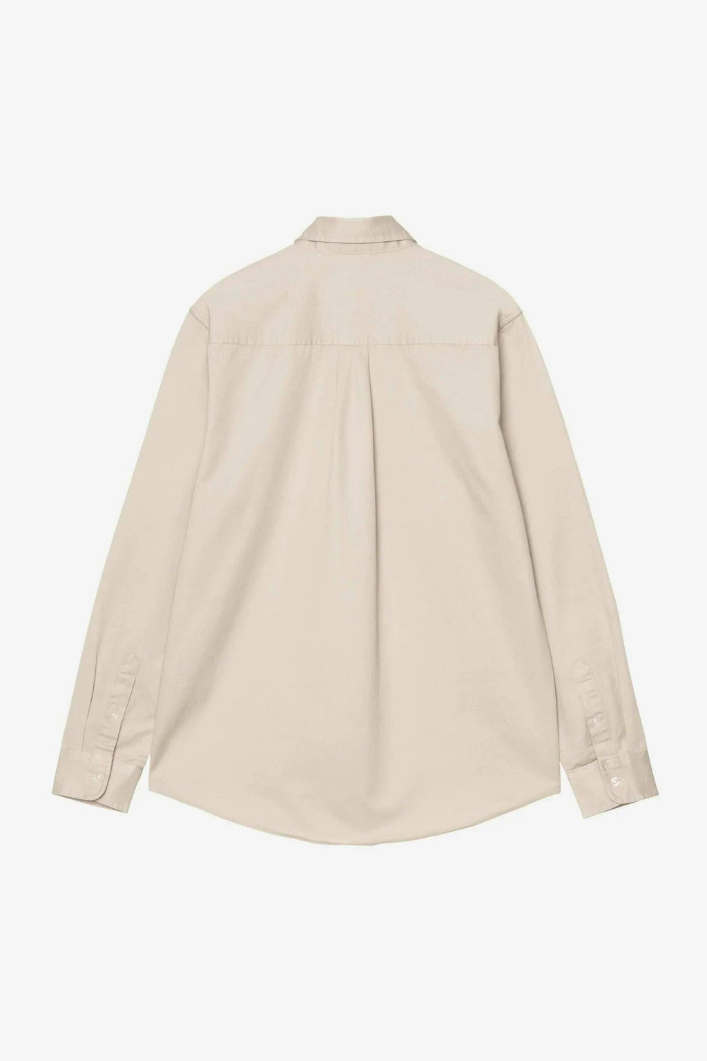 Carhartt WIP Long Sleeve Madison Shirt in Stone / White