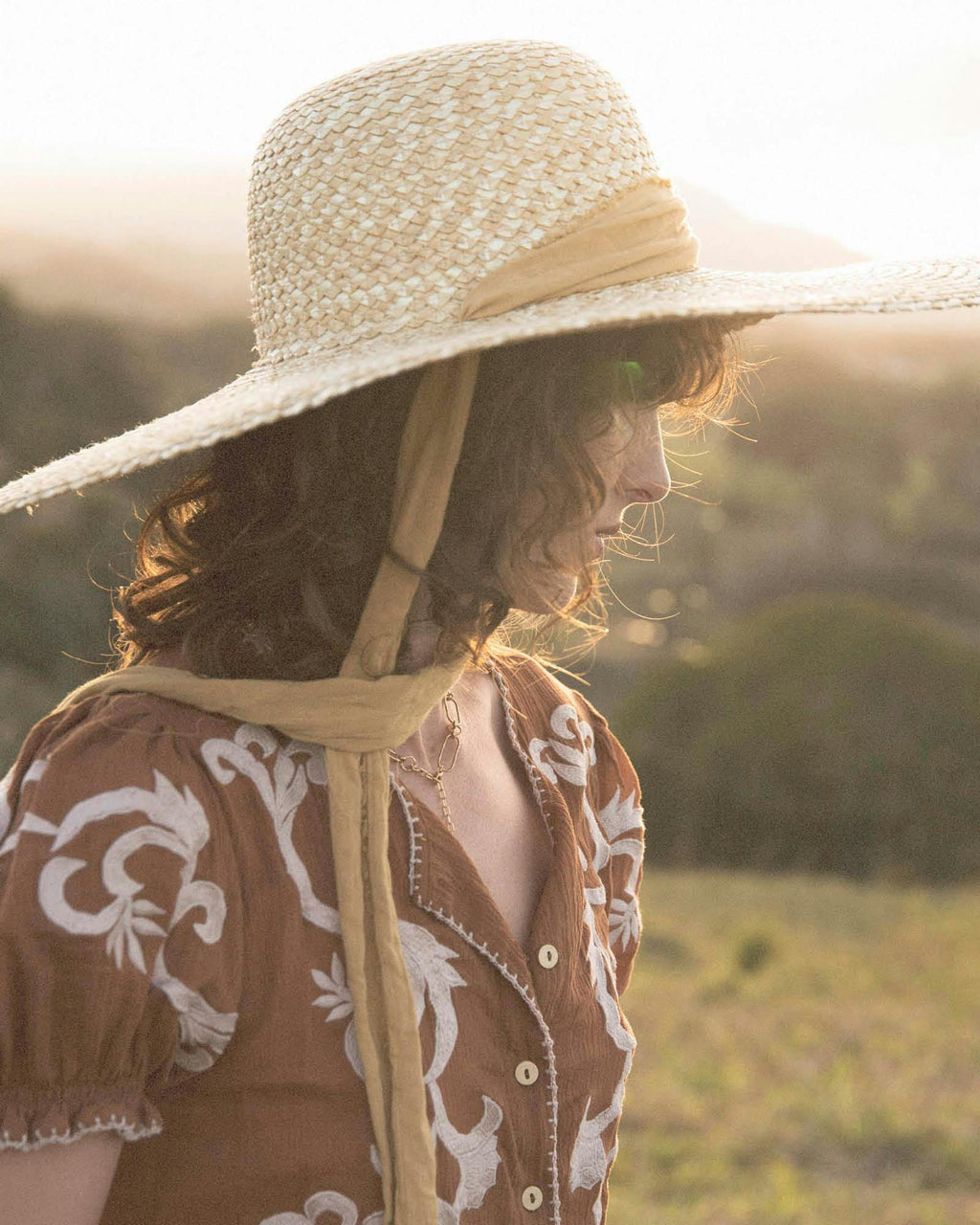 The Meadow Straw Hat – Gingham