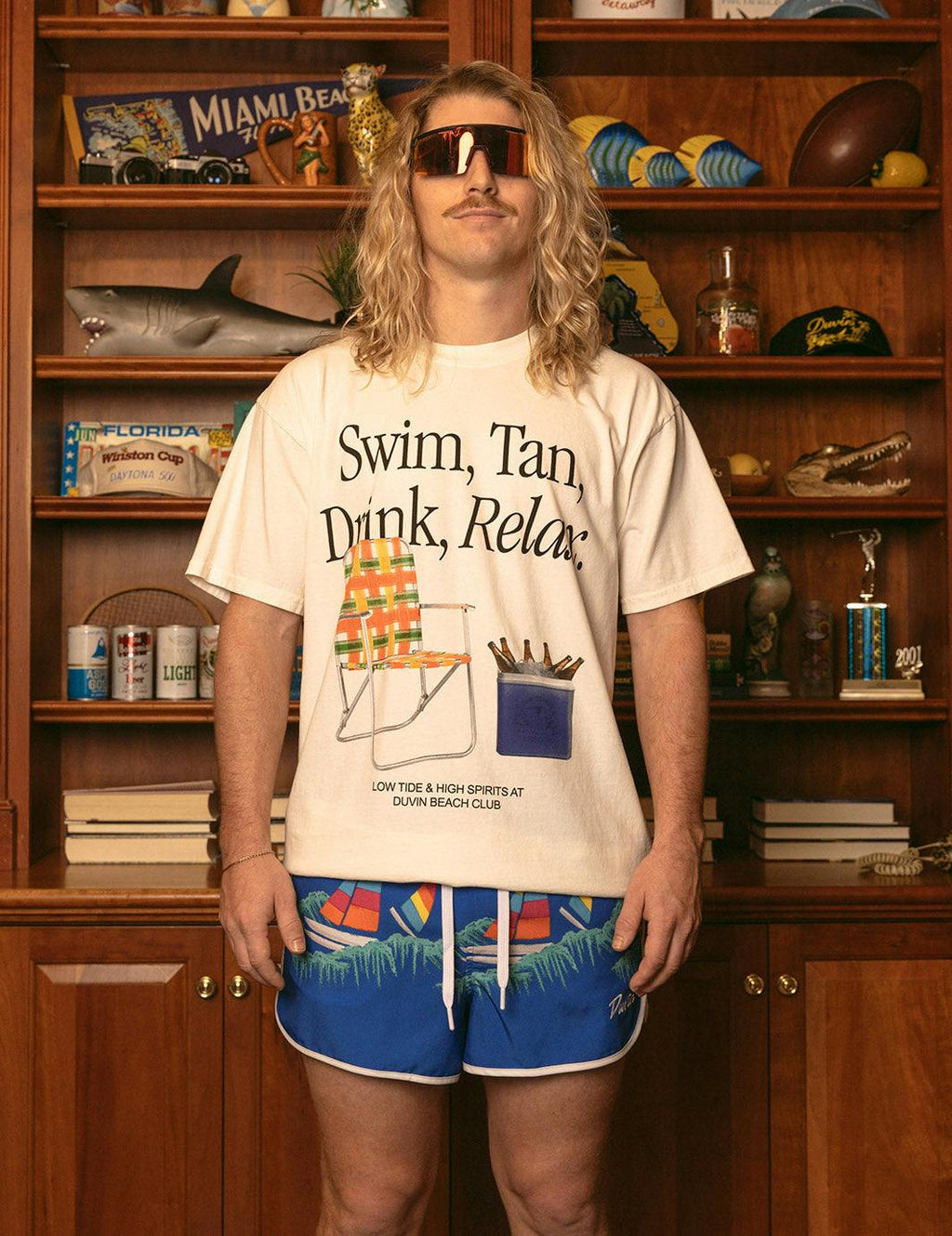 Swim Tan Relax Tee - Antique