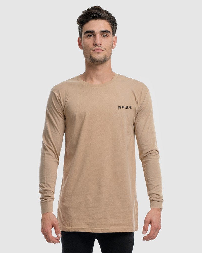 Saxon Embroidery Long Sleeve Tee