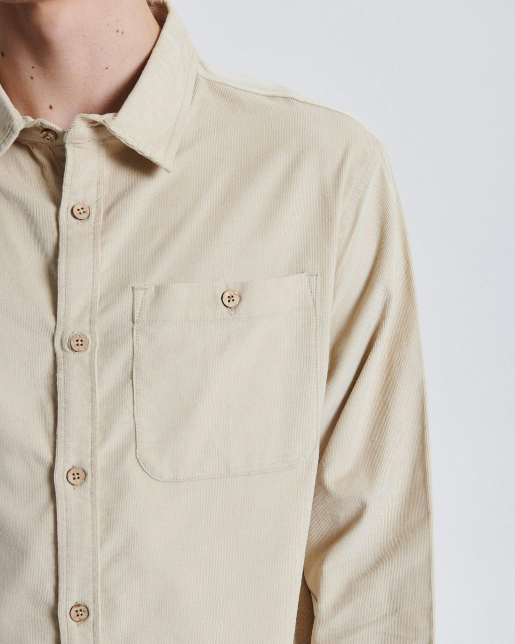Quantum Corduroy Shirt  - Ecru