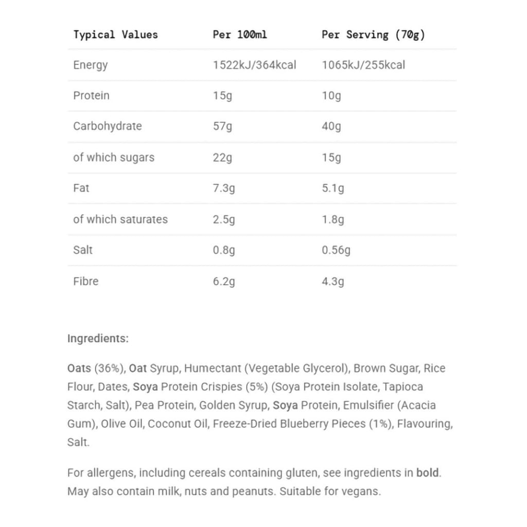 Energy Oat Bar Blueberry Single