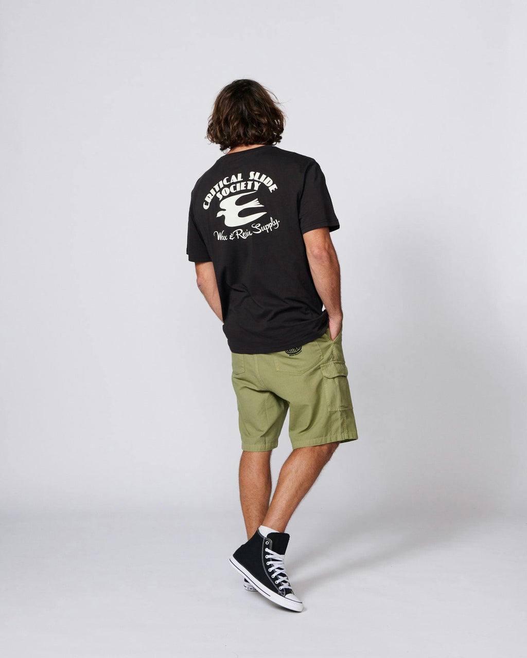 Wax and Resin Tee - Vintage Black