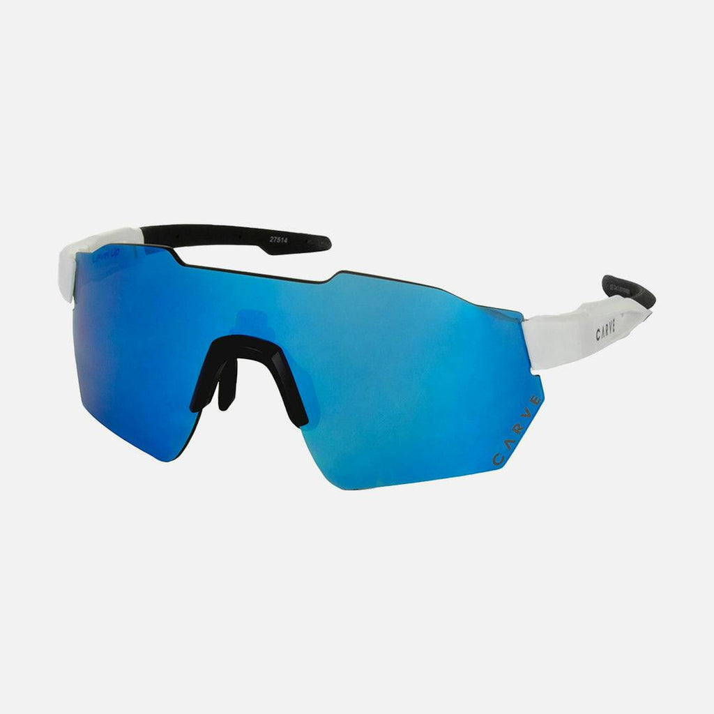 Level Up - Frame: Matte White   Lens: Rose with External Blue Iridium