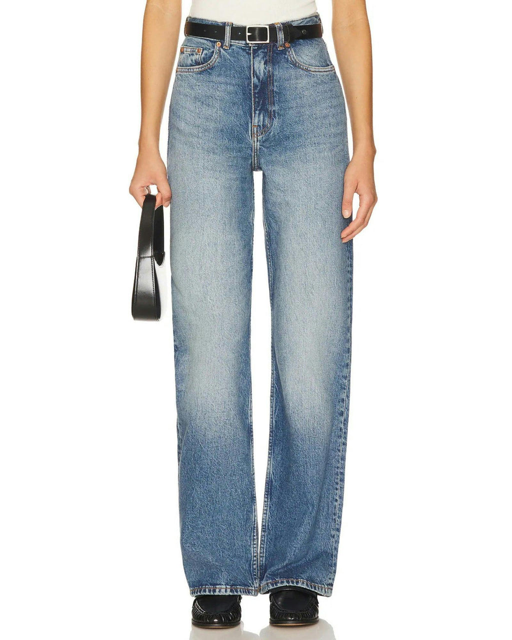 Echo High Straight Jeans - Bay Sky Fade