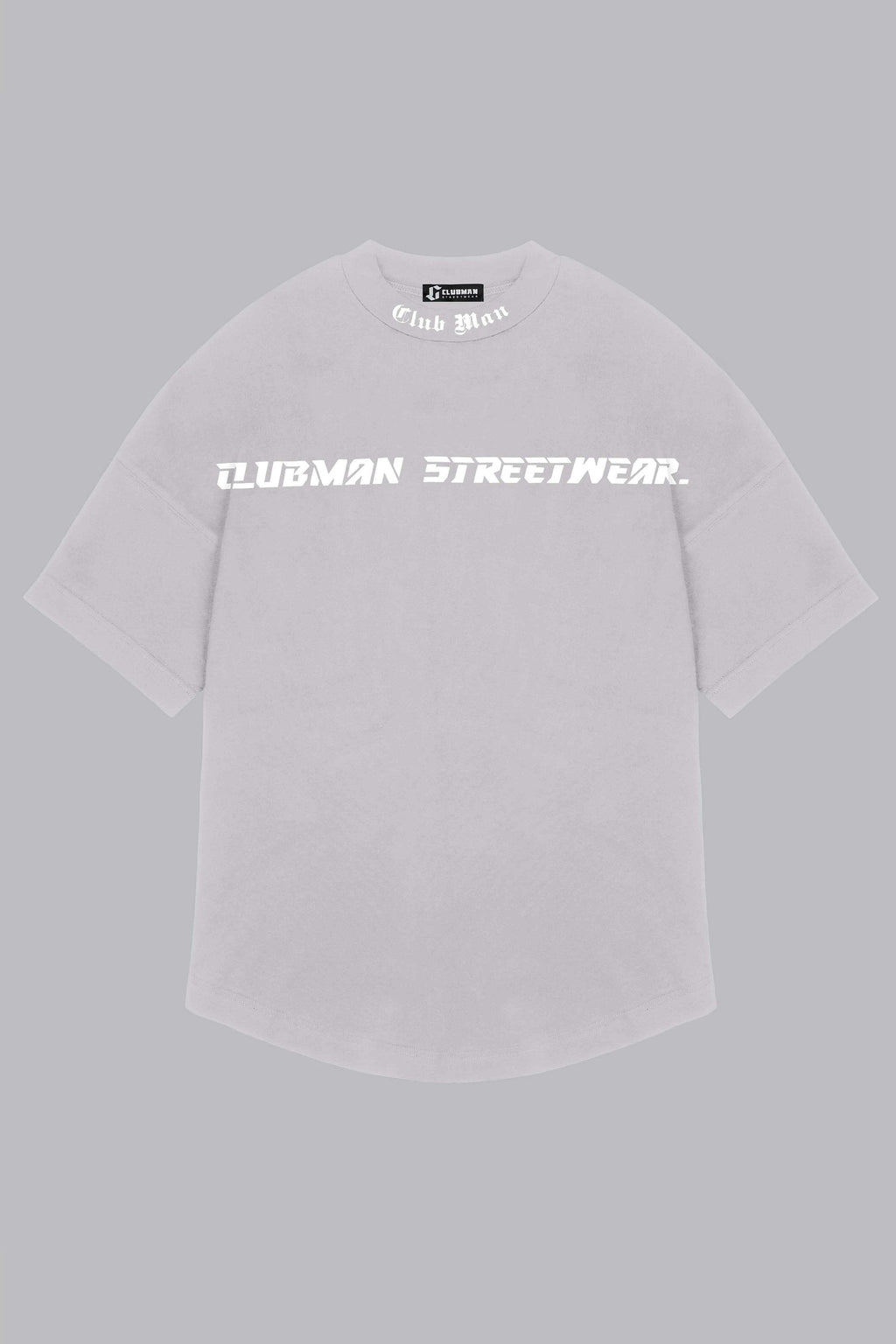 CLUBMAN Oversized 'Silver Script' T-shirt