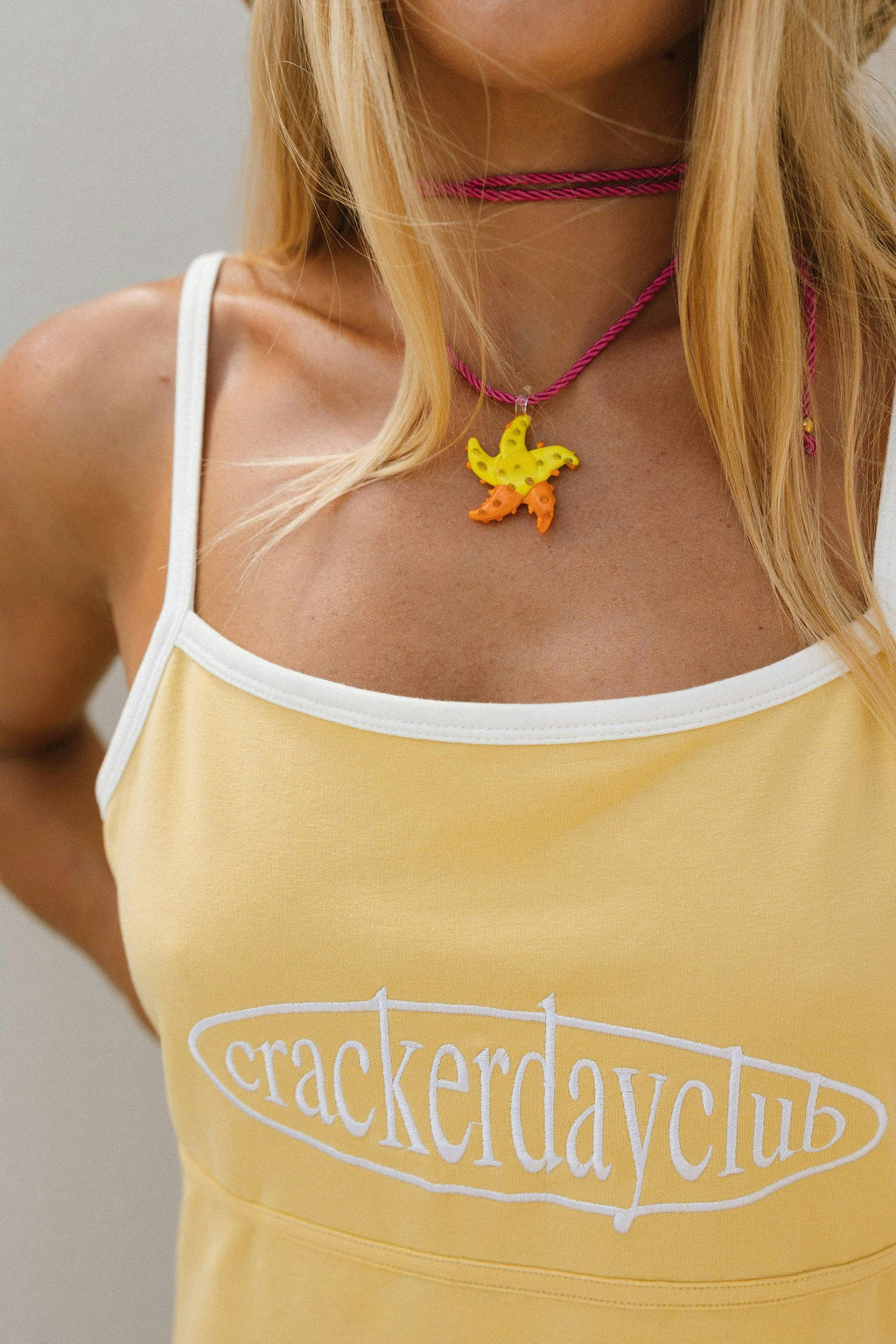 Any Day Racer Dress - Yellow